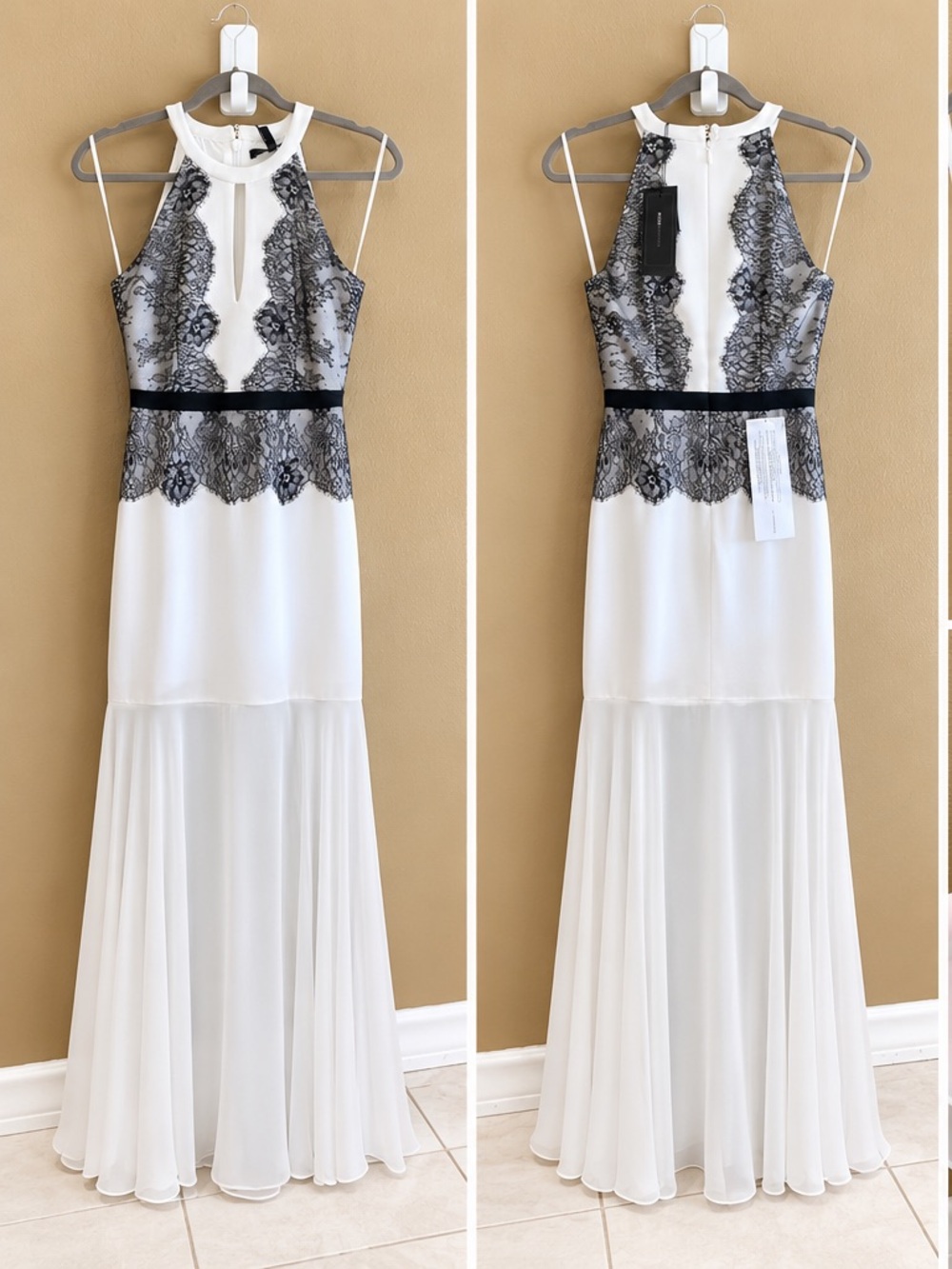 NEW WITH TAGS BCBG MAX AZIRA LONG GOWN .SIZE 0